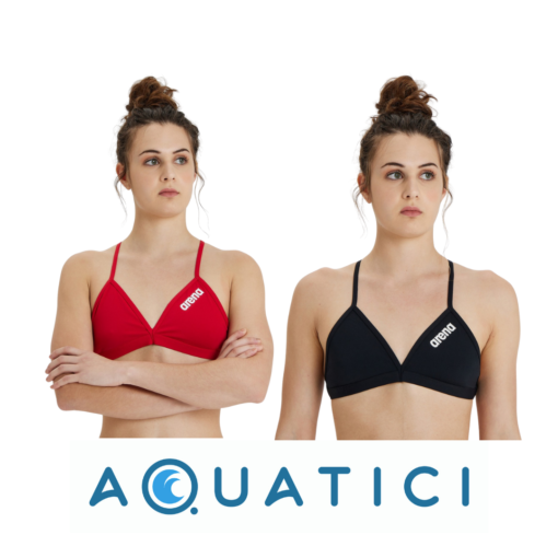 ARENA W Solid Tie Back Top Costume Donna Bikini