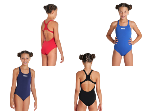 Arena Costume Bambina Girl's Team Swimsuit Swim Pro Solid